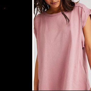 Free People**Naomi tee*Petals Pink**X-Large